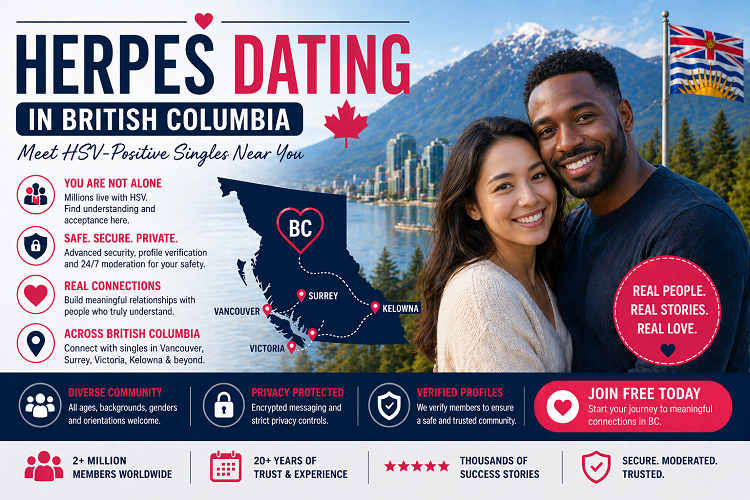 Herpes Dating in British Columbia: Meet HSV-Positive Singles Near